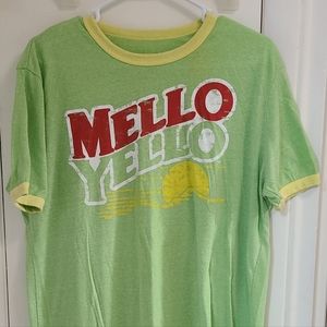 Mello Yello Lime Green Tshirt Size Large